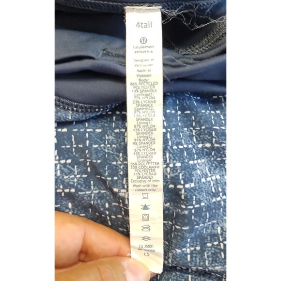 Lululemon Skirt 4 Navy Pace Setter Tenis Skirt Pleated - Picture 8 of 15